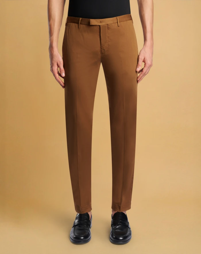 Skinny satin trousers