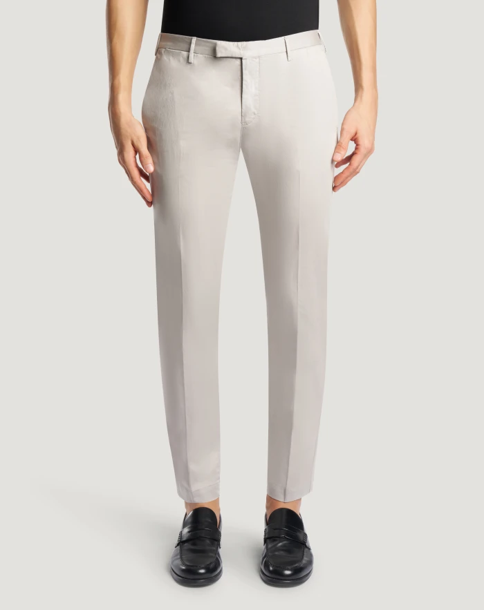 Skinny satin trousers