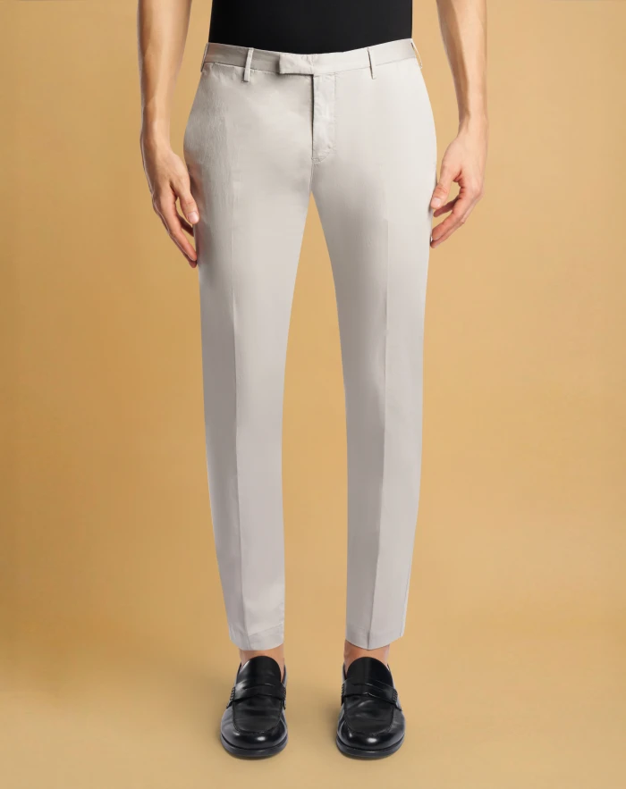 Skinny satin trousers