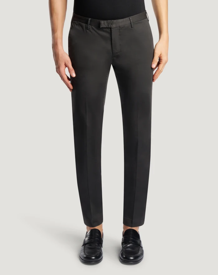 Skinny satin trousers