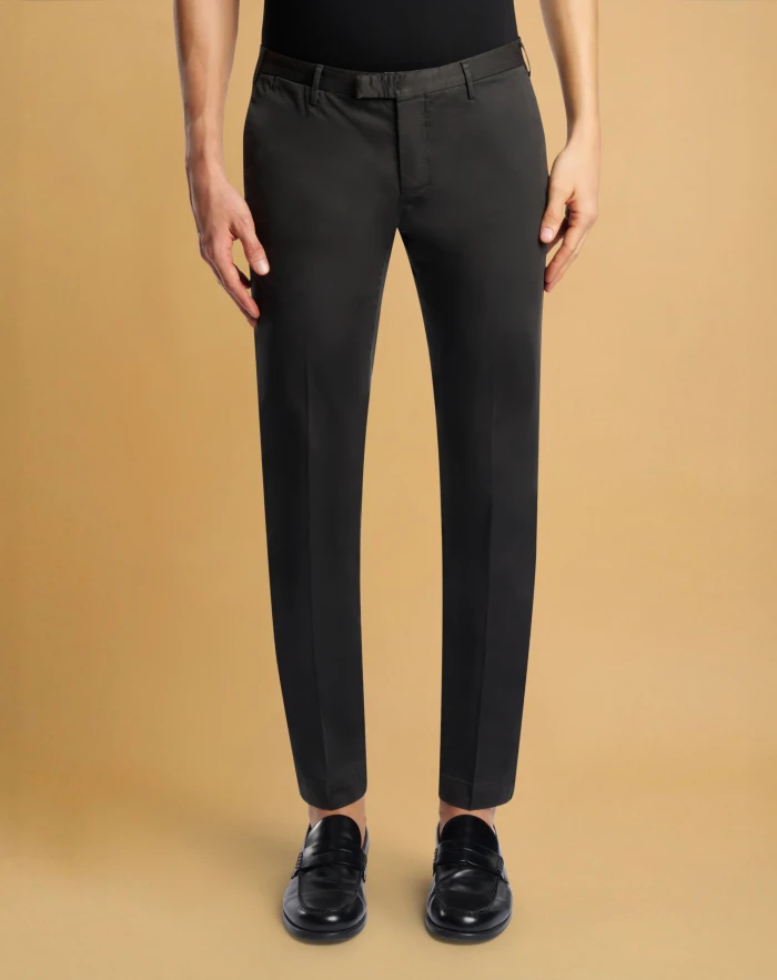 Skinny satin trousers