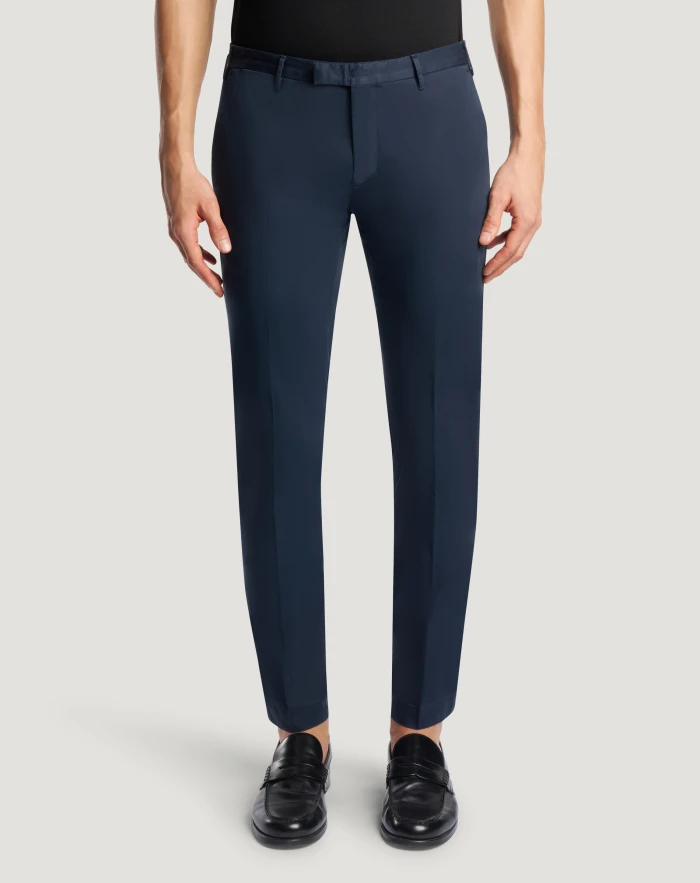 Skinny satin trousers