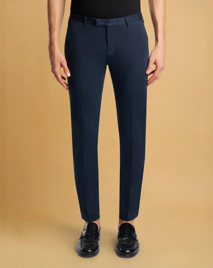 Skinny satin trousers