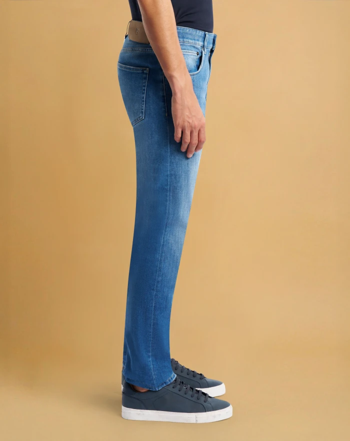 Jeans Stretch Uomo G72, Slim Fit, Vita Regolare, Nero, Taglia 36W (Lunghezza Variabile)