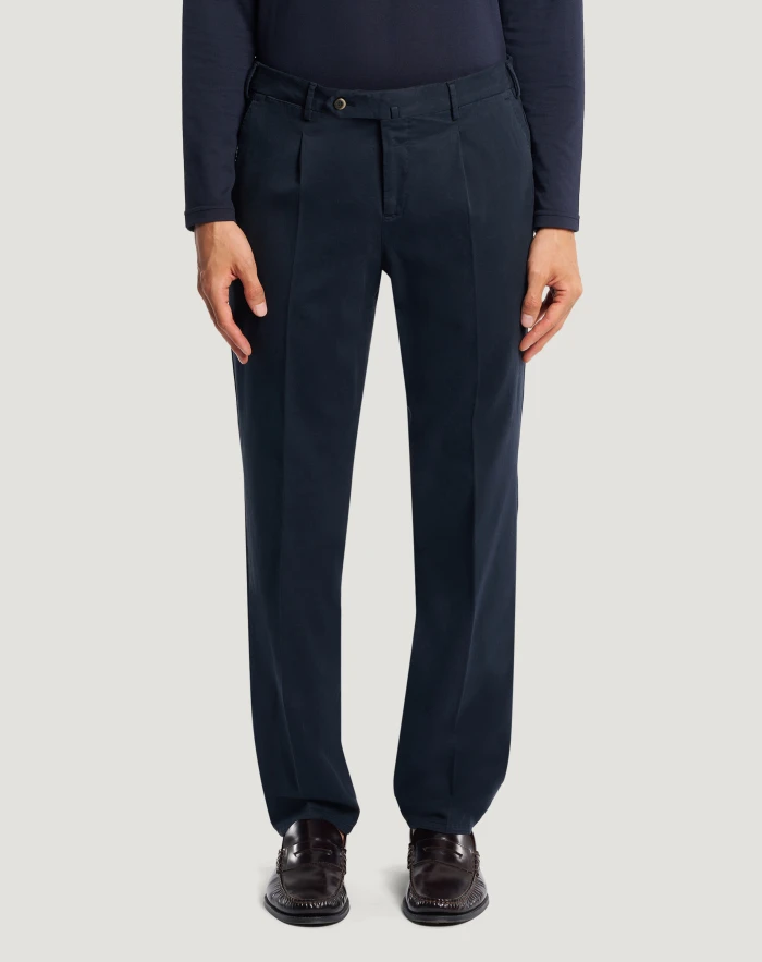 City trousers in stretch tricotine