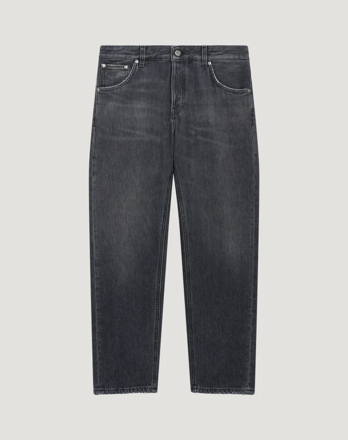 Jeans Rebel aus schwarzem Denim