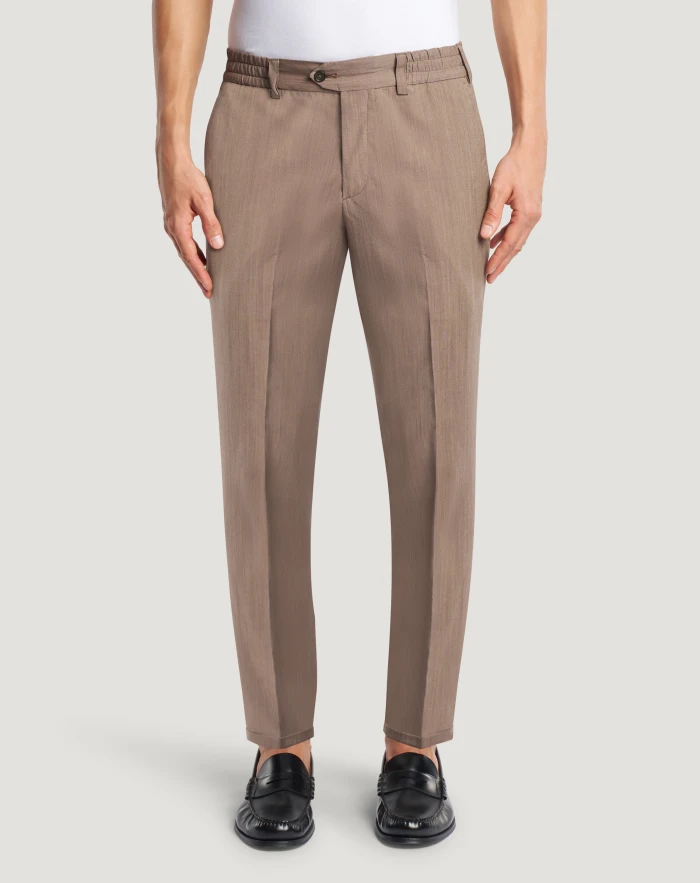 The Rebel trousers in wool and cotton