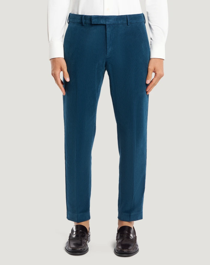 Rebel trousers in délavé velvet