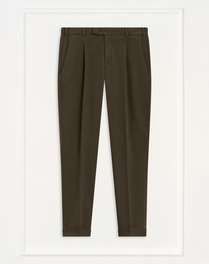 Rebel trousers in stretch herringbone