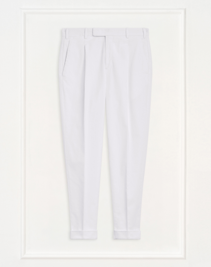 Rebel trousers in faded-effect velvet