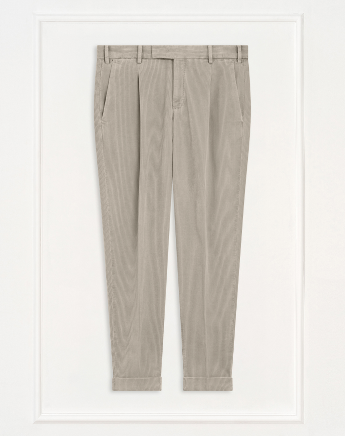Rebel trousers in faded-effect velvet