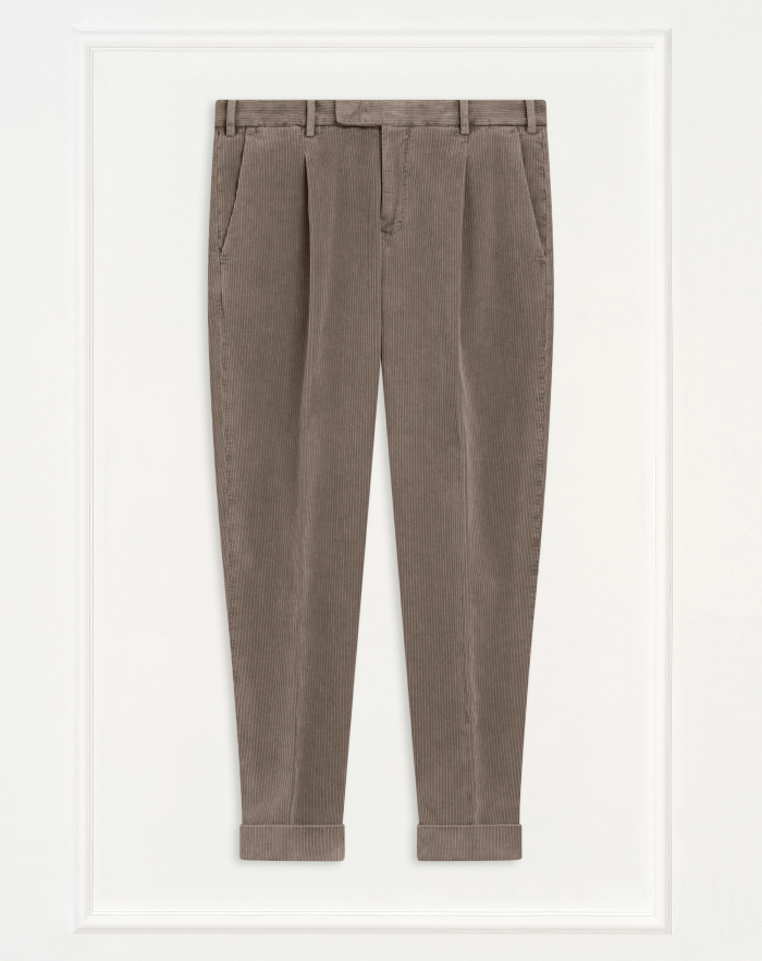 Rebel trousers in faded-effect velvet