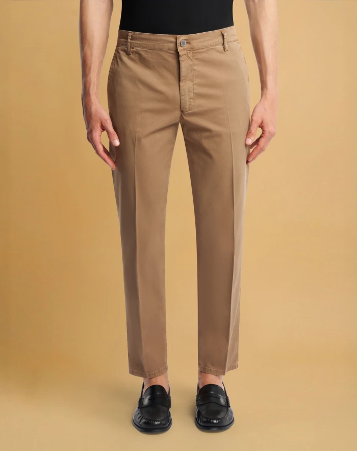 Reggae chino trousers in stretch gabardine
