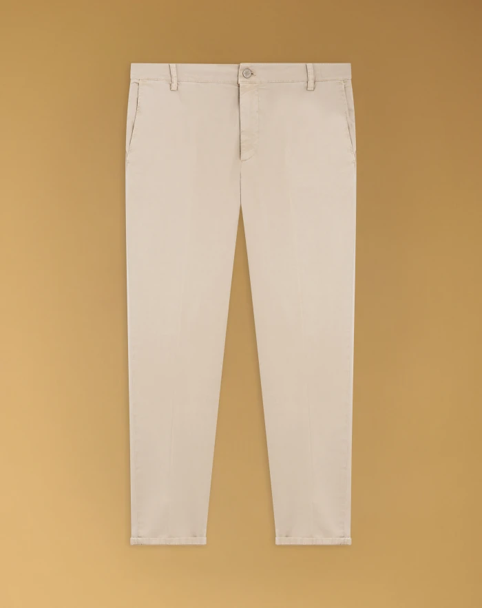 Reggae chino trousers in stretch gabardine