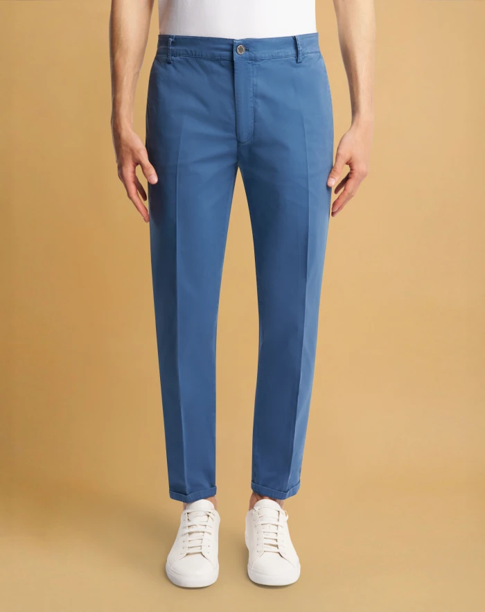 Reggae chino trousers in stretch gabardine