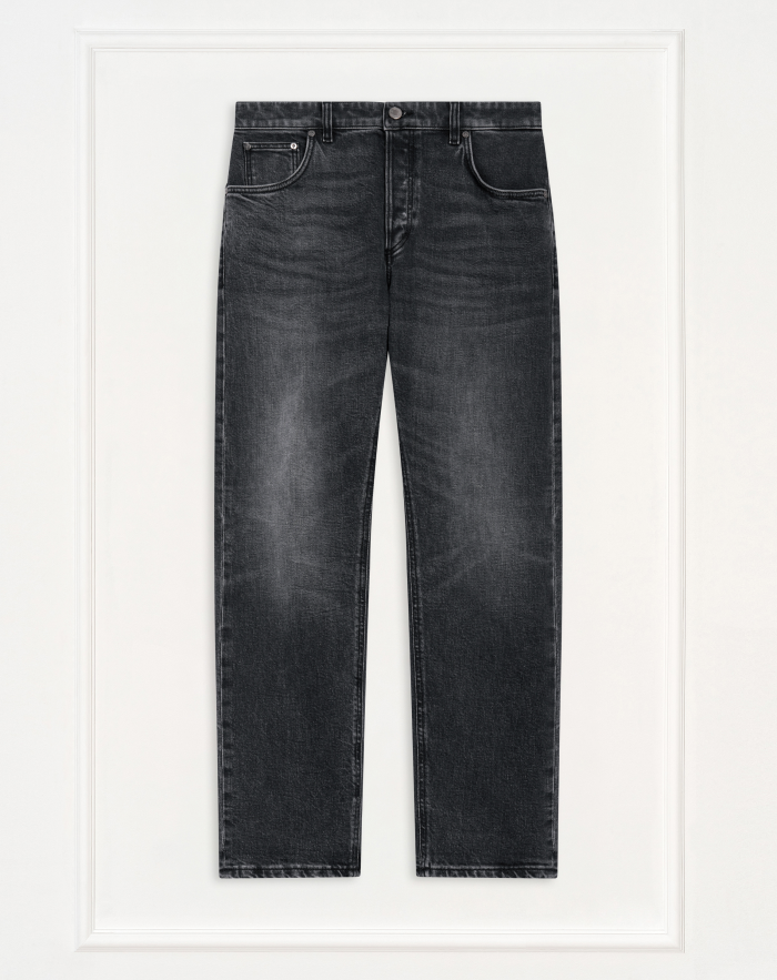 Reggae jeans in black stretch denim