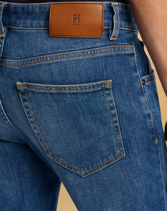 Reggae jeans in loose denim for men, blue | PT Torino