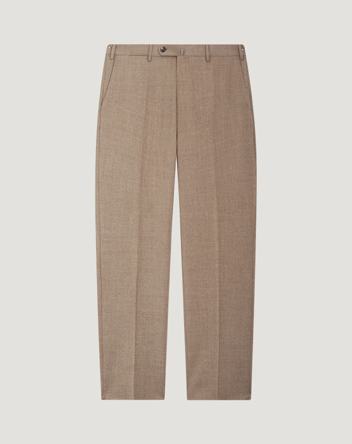 Slim flannel trousers