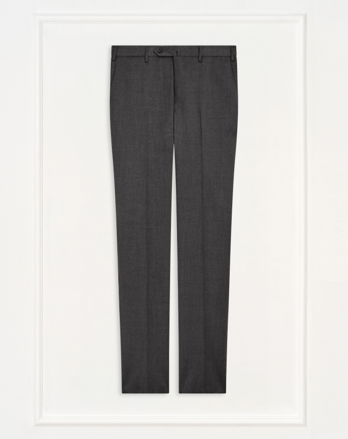 Slim trousers in wool flannel