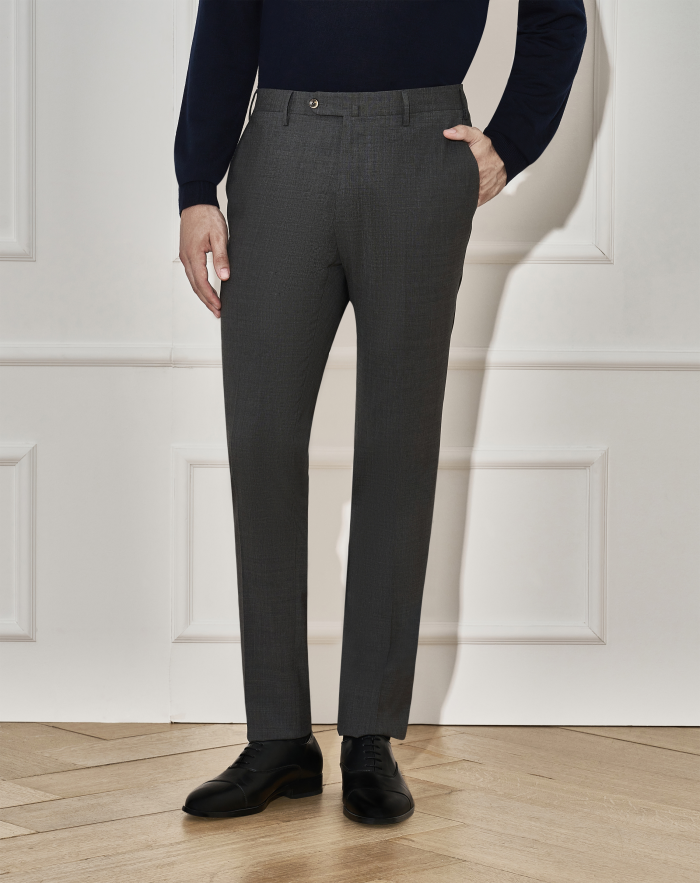 Slim trousers in four-season wool