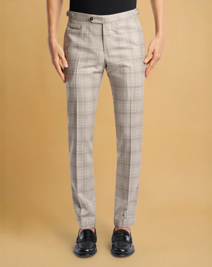 Slim trousers in wool