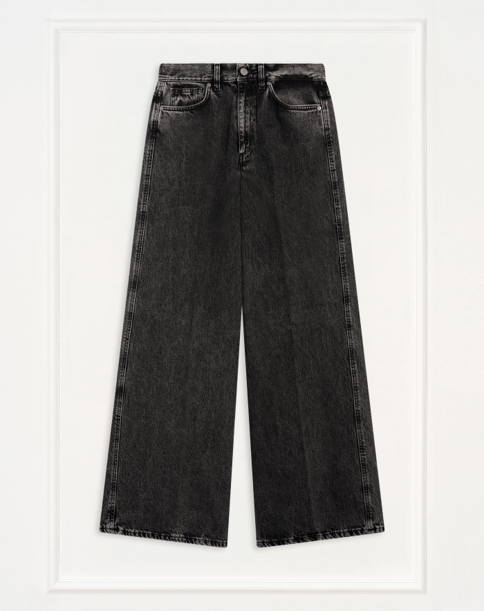 Jeans Cindy in black denim fermo