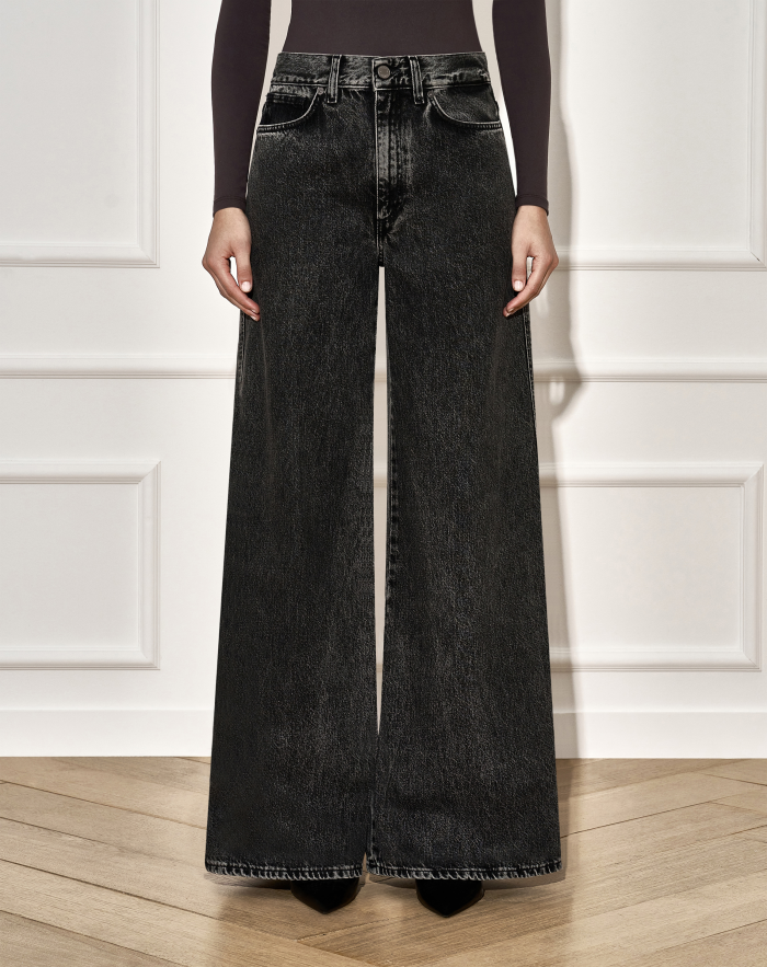 Jeans Cindy in black denim fermo