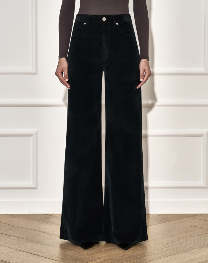 Pantaloni Cindy in velluto stretch