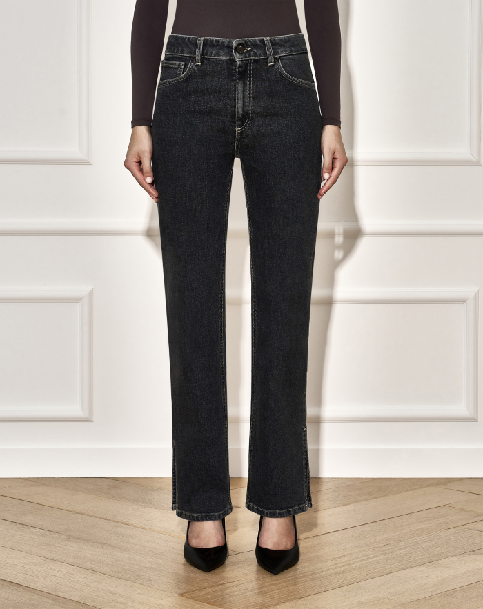 Jeans Uma in black denim stretch