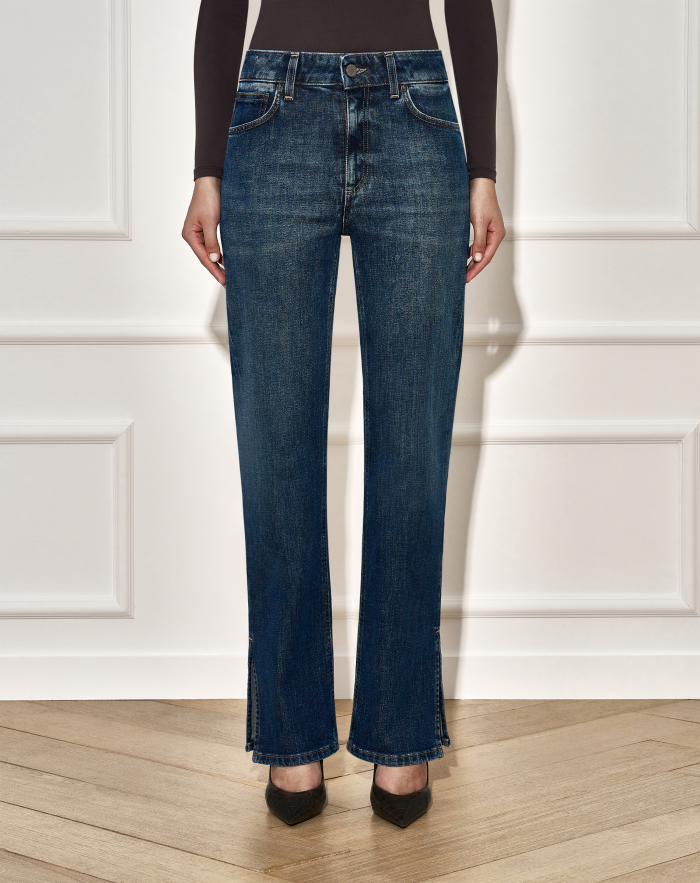 Uma jeans in blue stretch denim