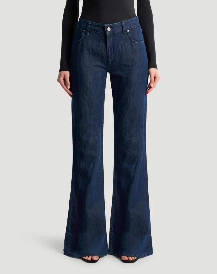 Janet jeans in cotton and linen denim