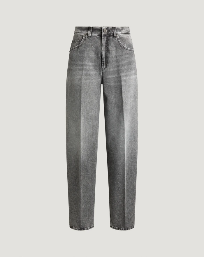 Jeans Megan aus schwarzem Denim