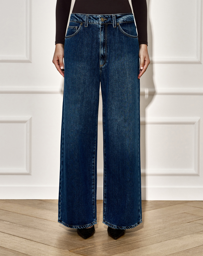 Jeans Miley aus fließendem Denim