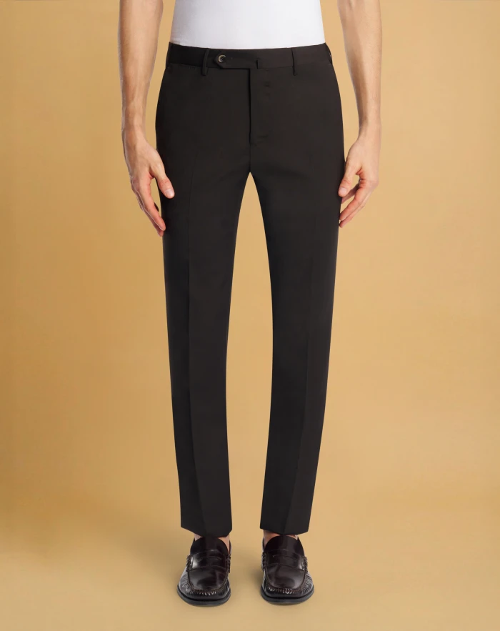 Slim trousers in stretch techno fabric