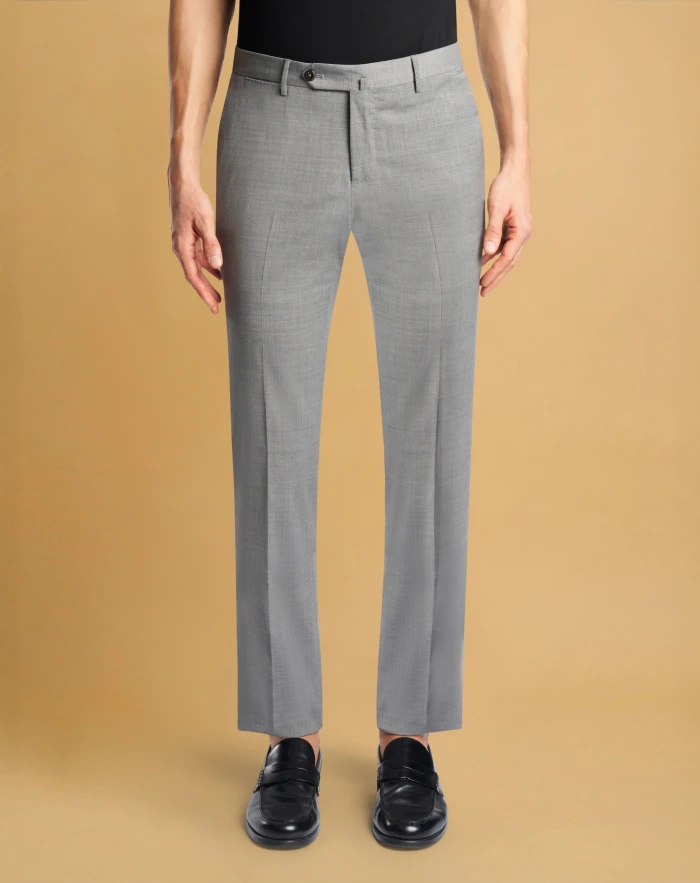 Slim trousers in stretch techno fabric