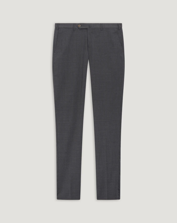 Slim trousers in stretch techno fabric