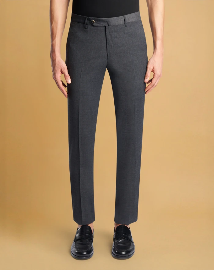 Slim trousers in stretch techno fabric