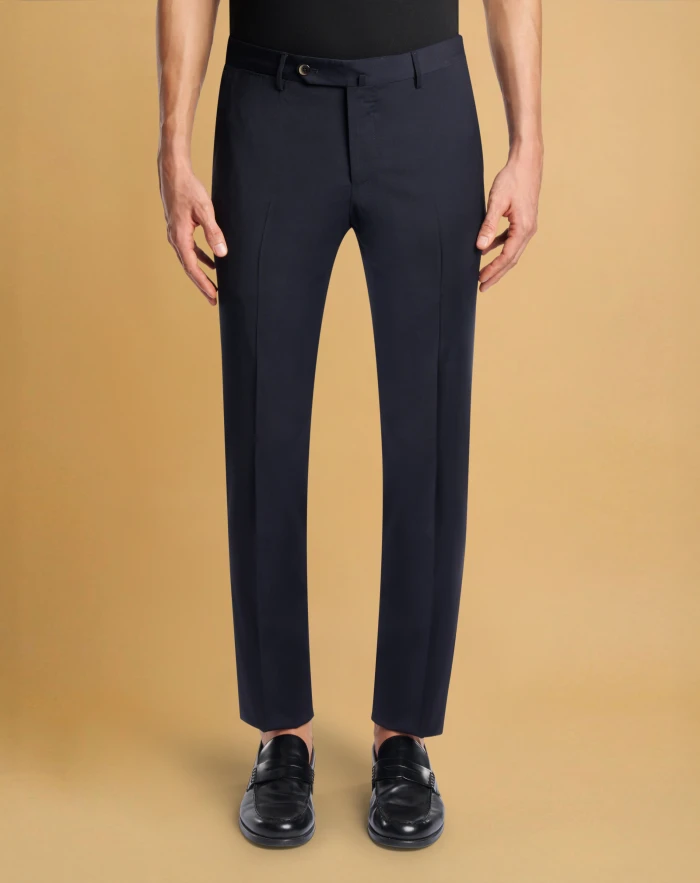 Slim trousers in stretch techno fabric