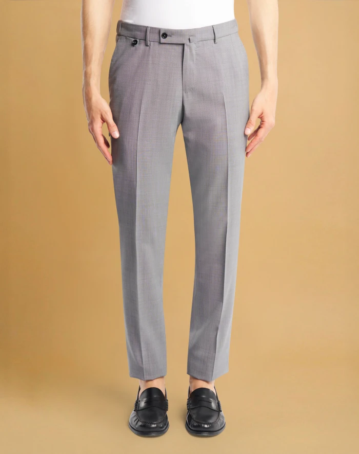 E-slim Active trousers in wool blend