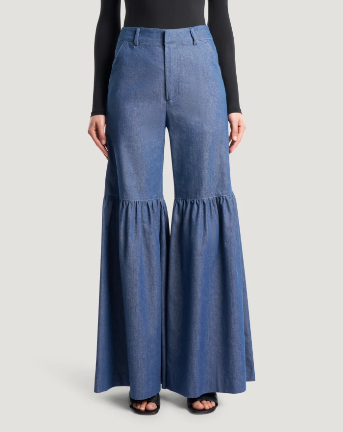 Pantaloni Cecile in denim riciclato