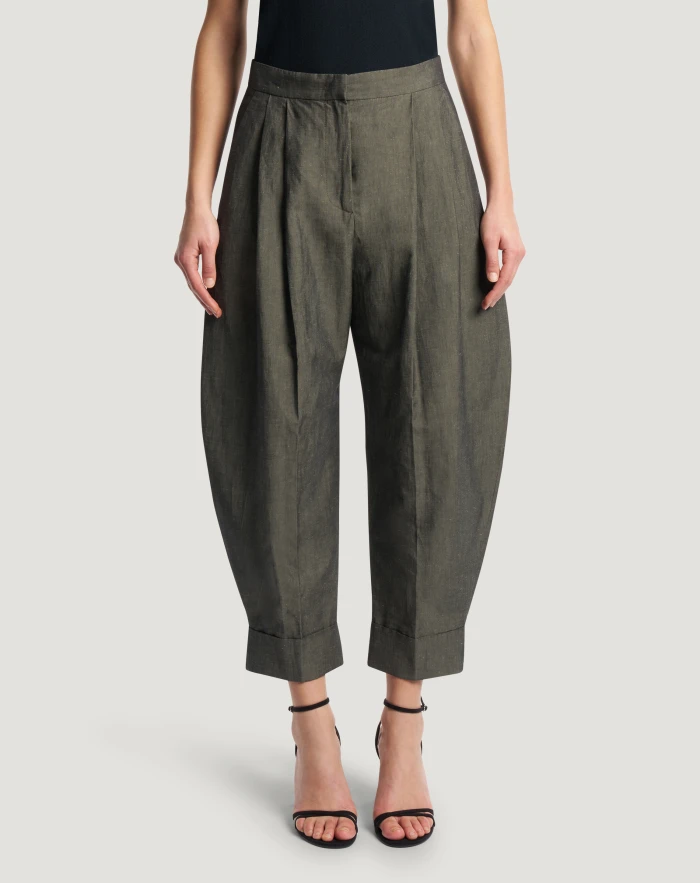 Cloe trousers in linen and cotton