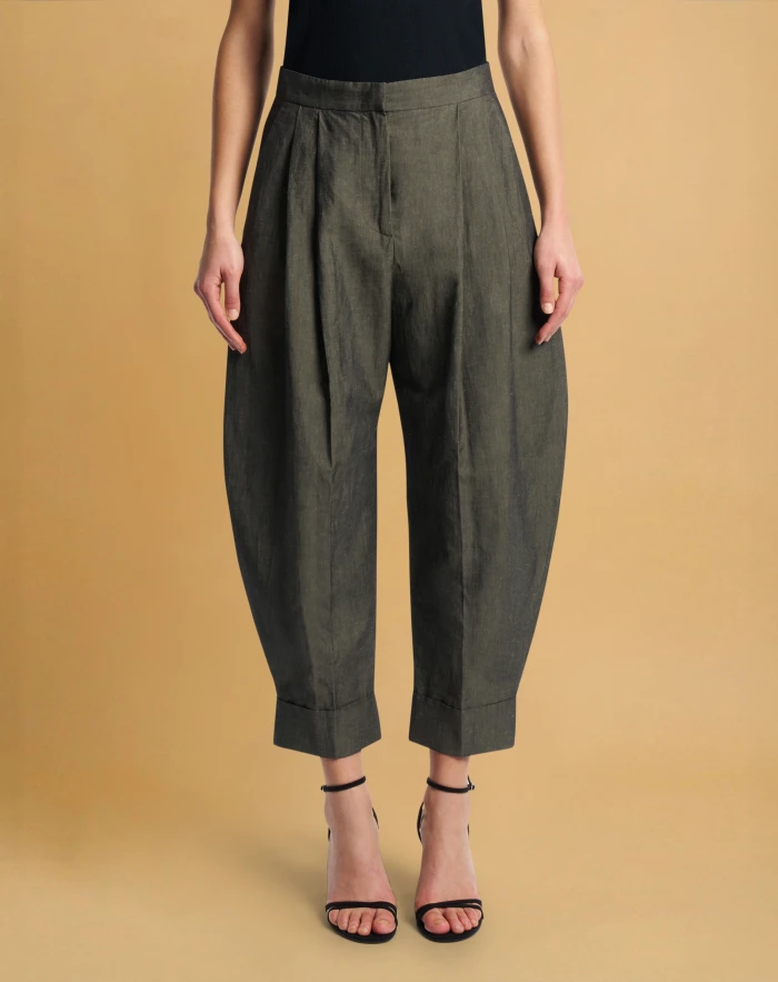 Cloe trousers in linen and cotton