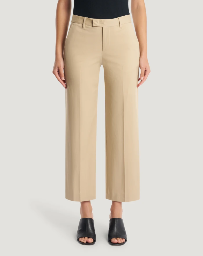 Pantaloni Emma in gabardina stretch