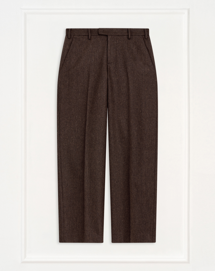 Emma trousers in wool and silk