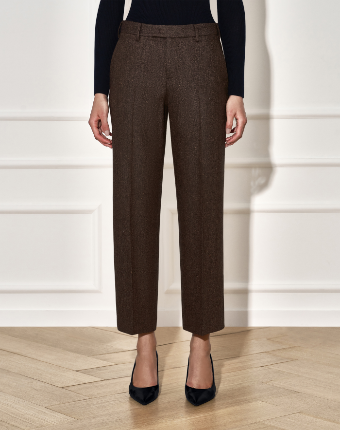 Emma trousers in wool and silk
