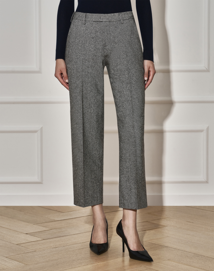 Emma trousers in wool and silk