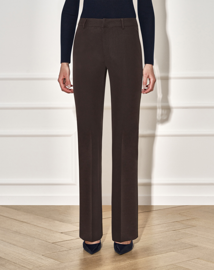 Elsa trousers in stretch tricotine
