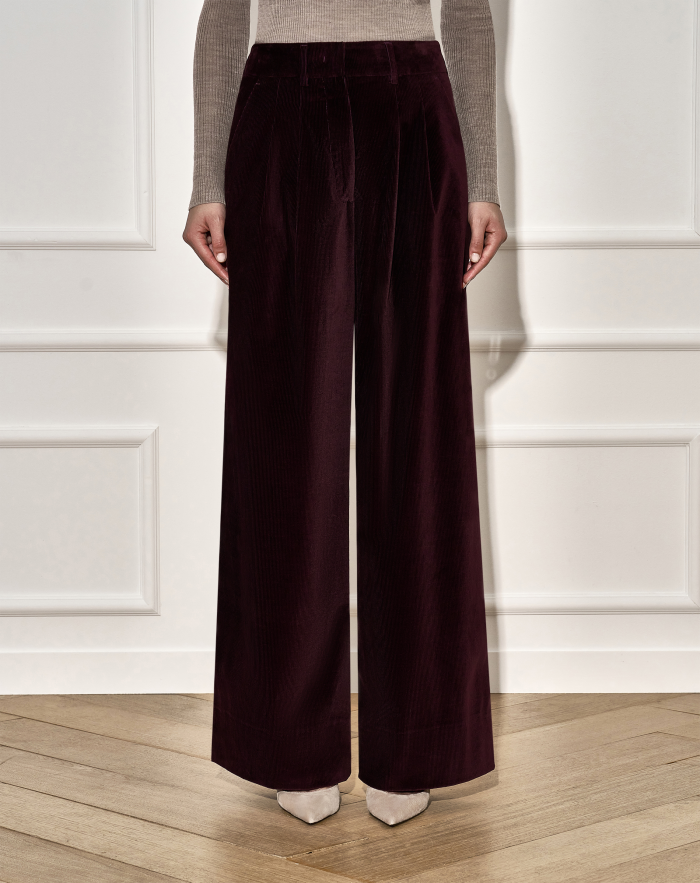 Pantaloni Frankie in velluto super soft