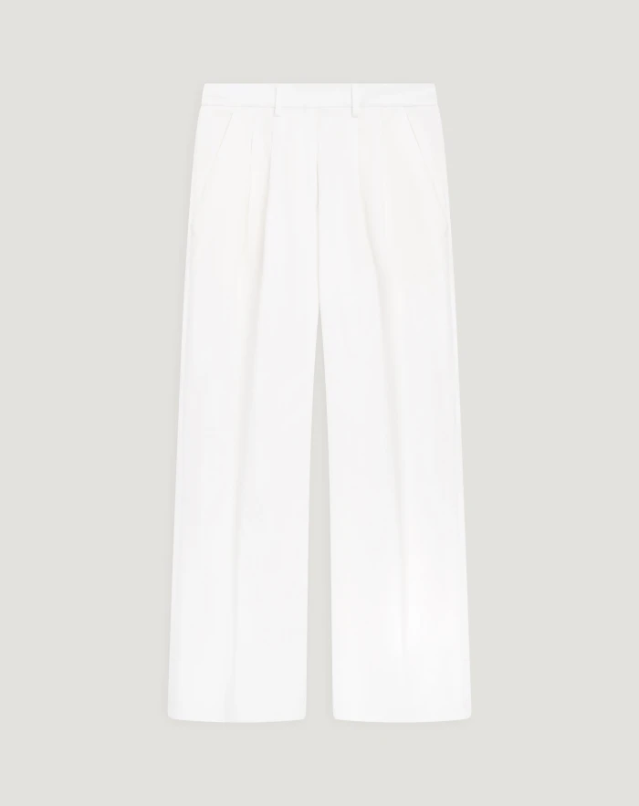 Frankie trousers in stretch gabardine