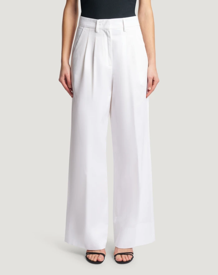 Frankie trousers in stretch gabardine